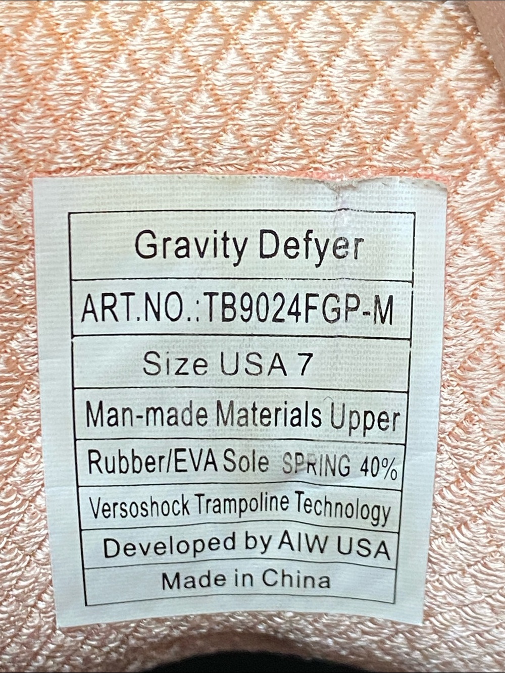 Gravity Defyer G-Defy Mighty Walk Women's Walking Sneakers “Gray Salmon” Size 7 - Picture 17 of 17